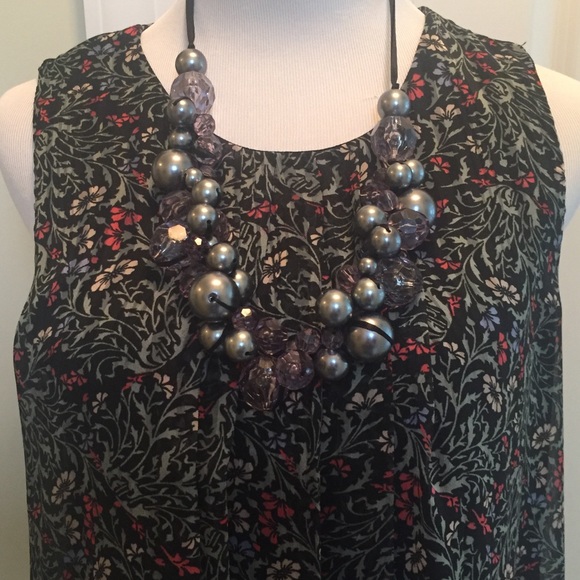 Vero Moda new sleeveless black print top - Picture 2 of 8